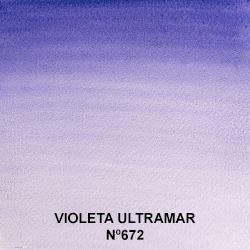 Venta pintura online: Acuarela Winsor&Newton Profesional 1/2 Godet Violeta Ultramar nº672
